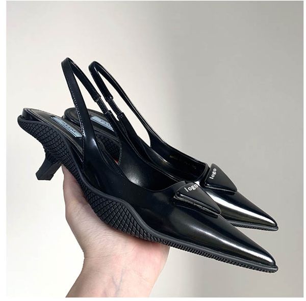 

comfortable designer wedding bridal shoes real leather heels, Black