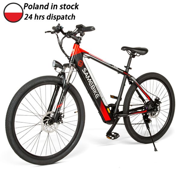 

samebike sh26 26 inch folding mountain electric bike with double disc brakes 8ah