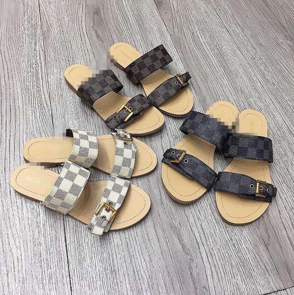 

g flip flops slipper designer slide summer g sandals fashion beach indoor flat leather lady women shoes ladies lvslippers gfc, Black