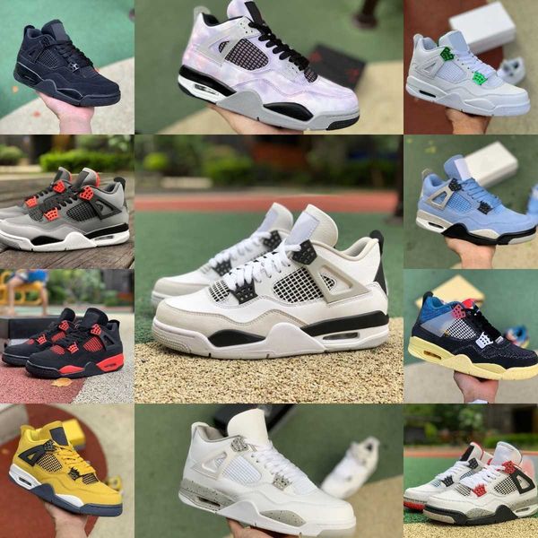 

zen master 4 4s basketball shoes jumpman university blue mens military black cement cat cream sail white oreo bred infrared cool