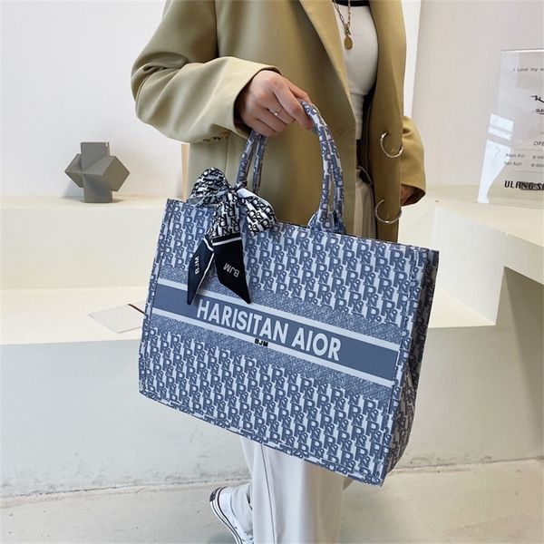 

new tote printing large capacity simple hand women's style design purses online