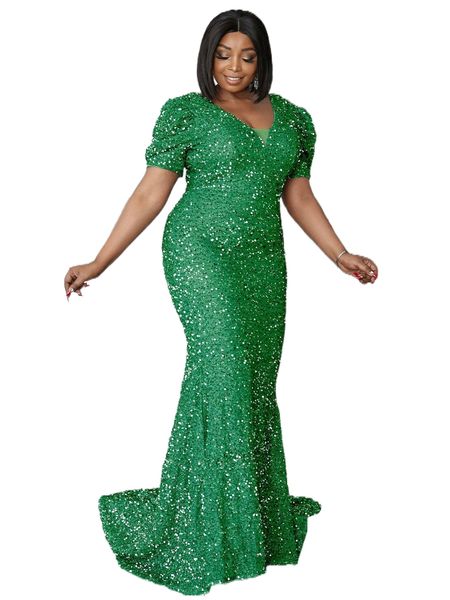 

seomiscky plus big bow sequins prom dress 54bb#, Black