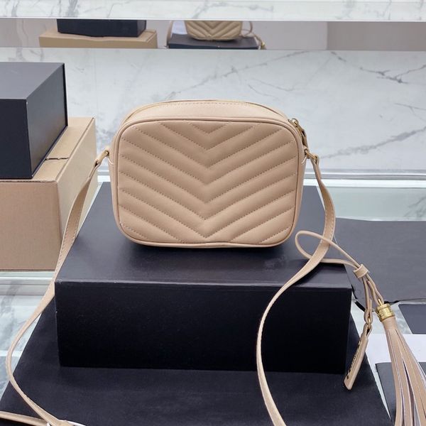 

designer bag luxury women nude leather camera bags chevron shoulder quilted crossbody purses lou handbags tassel bag handbag