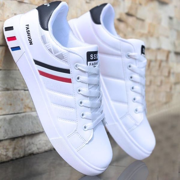 

street cool man footwear zapatos de hombre spring white shoes men men s casual fashion sneakers 220808, Black