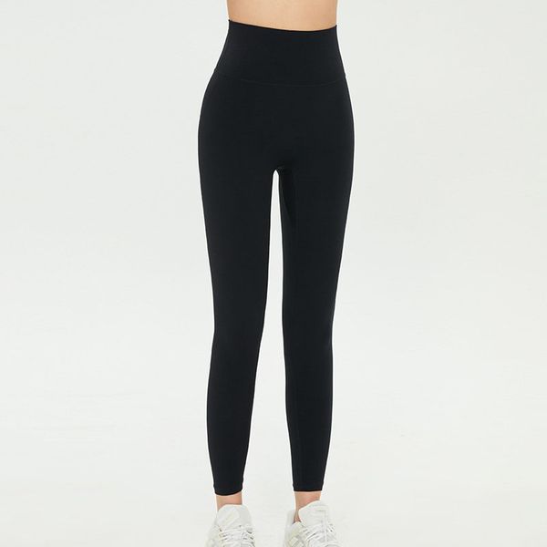 

lu lu32 womens outfit jogger yoga leggings suit pants high waist sports raising hips gym wear legging align elastic fitness tights lemon wor, Black;white