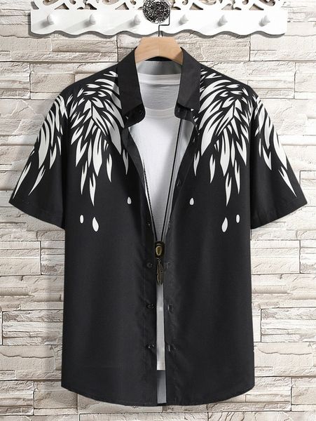 

men graphic print shirt without tee c0qa#, White;black