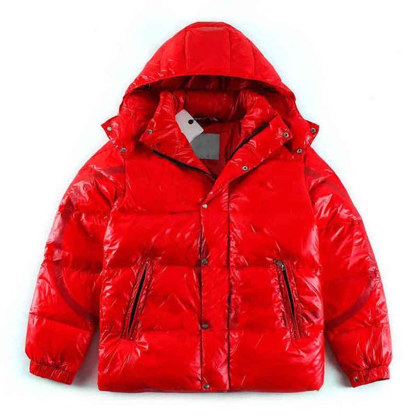 

3 color designer jackets down clothing co-branded men puffer jacket stitching red lining waterproof soft and comfortable winter coat, Black