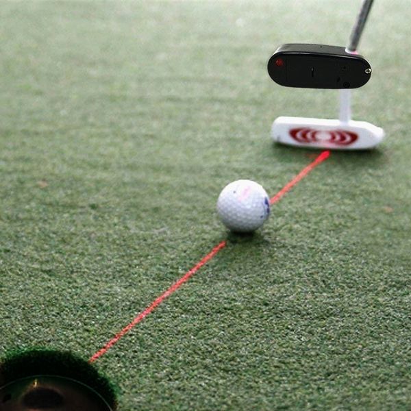 Schwarz Golf Putter Laser Pointer Putting Training Ziel Linie Corrector Verbessern Aid Werkzeug Praxis Golf Zubehör drop 201026