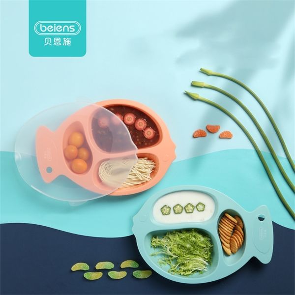 

beiens baby plate food feeding baby bowl snack kids food placemat dishes children eating training plate infant lj201221
