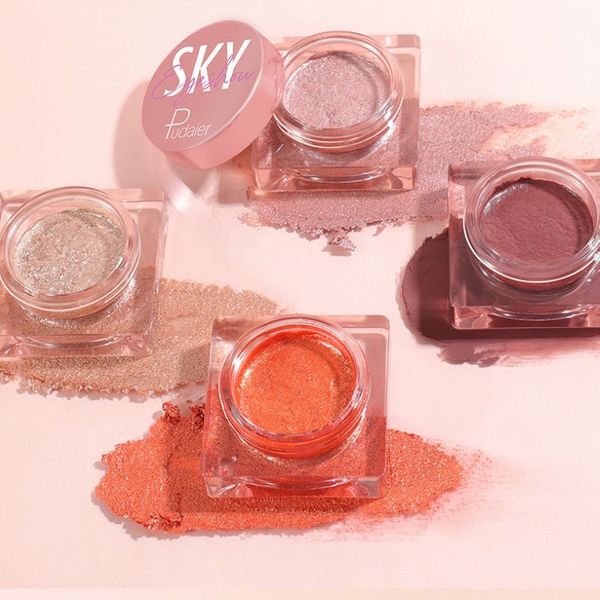 

new arrival pudaier mashed potato eye shadow 12 pcs different single color matte shimmer shiny highlight waterproof long lasting eyeshadow