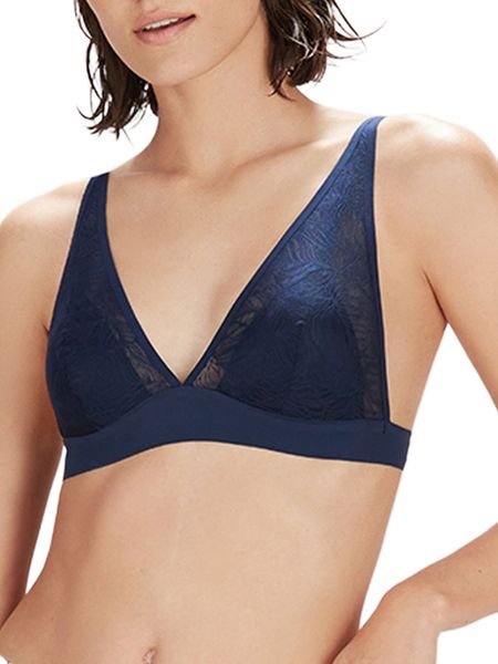 

luvlette x ubras contrast lace wireless bra 46oa#, Black;red