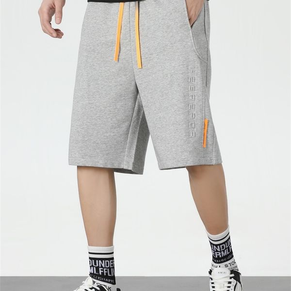 

summer baggy sweatshorts men hip hop streetwear loose jogger short straight cotton casual shorts plus size 6xl 7xl 8xl 220621, White;black