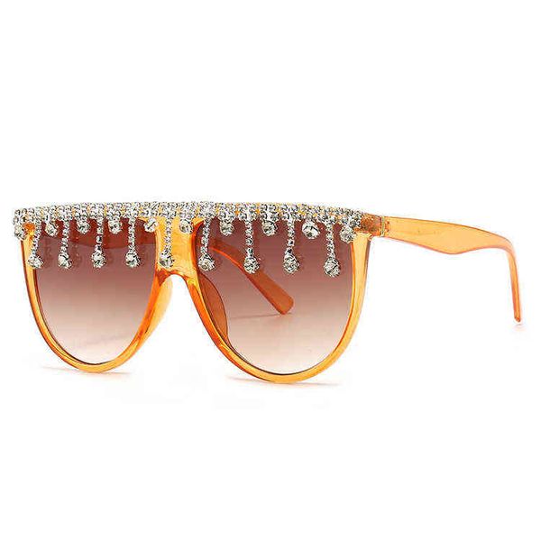 

sun glass new fashion large frame stick diamond women's sunglasses personality sunglasses, White;black