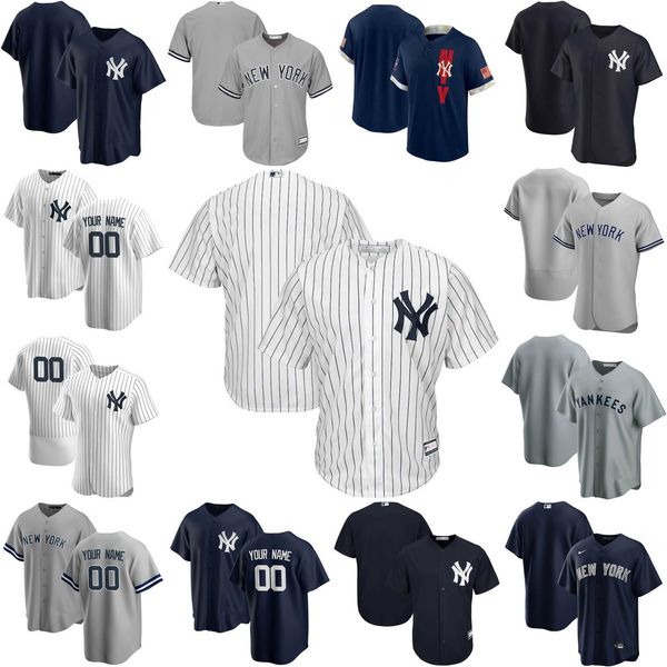 

baseball jerseys custom jersey new york''yankees''mens women youth 2 derek jeter 26 dj lemahieu 45 gerrit cole 99 aaron, Blue;black