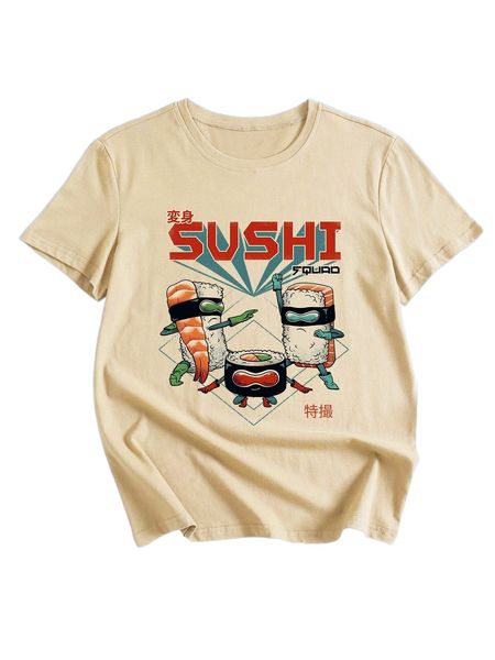 

romwe x vincenttrinidadart cartoon letter graphic tee j6wl#, White