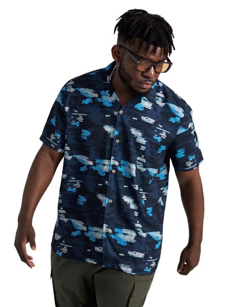 

extended sizes men tie dye shirt z1j5#, White;black