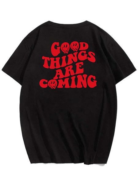 

romwe guys slogan graphic tee c9mk#, White;black