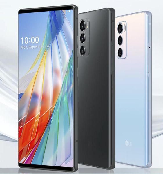 

refurbished original lg wing lg-f100vm unlocked cell phones snapdragon 765g 8gb/256gb 6.8 inch rotating p-oled 2 screen 64mp 5g