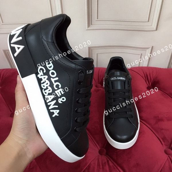 

2022 designer casual shoes men sneakers women high runner trainers leather low-white black yellow green red, Black;red