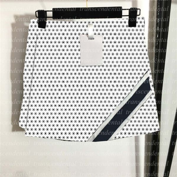 

women pleated skirt letter print lady high-waisted a-line skirts short fashion and leisure with zipper dress, Black