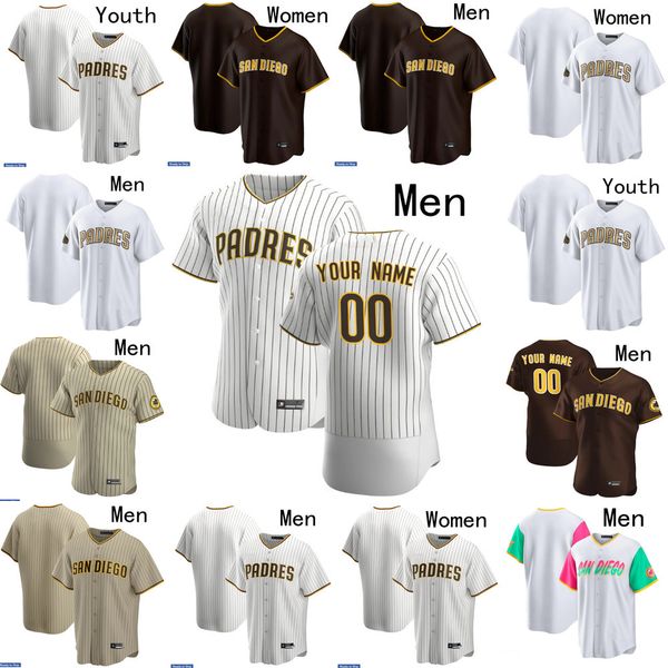 

2022 all-star san 13 manny machado 9 jake cronenworth 30 eric hosmer 10 jurickson profar 2 trent grisham 7 ha-seong kim baseball jersey dieg, Blue;black