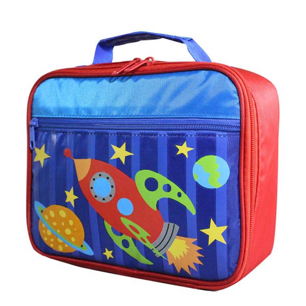 

eco-friendly fabric custom print kids lunch bag foil insulated cooler bag with handle