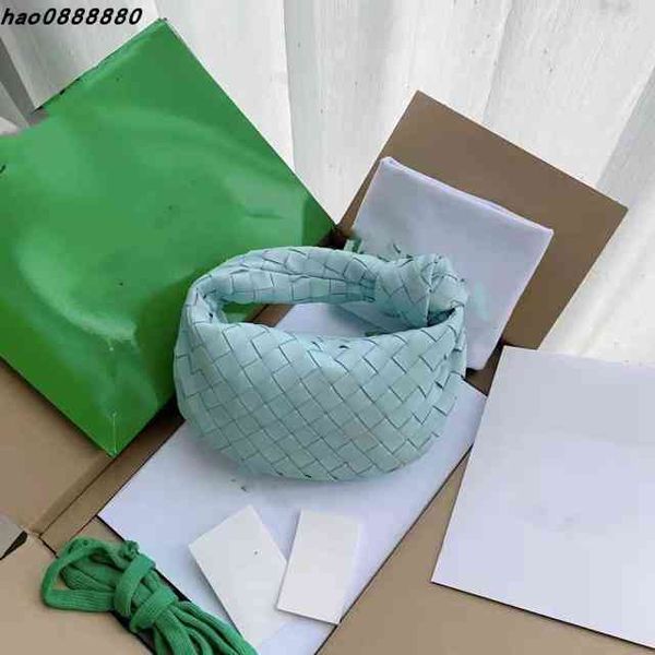 

hbags venetas designer bottegas spring 2022 summer jodie oil wax leather knitting knot wrist cloud dumpling bag multi-color and versatile t4