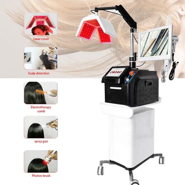 

factory outlet laser hair growth machine laser hair regrowth 650nm diode lasers hair-growth system, Black
