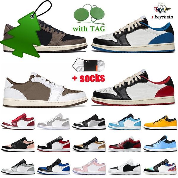 

jumpman 1 low women mens 1s sports basketball shoes trainers black toe fragment reverse mocha paris wolf grey unc university c