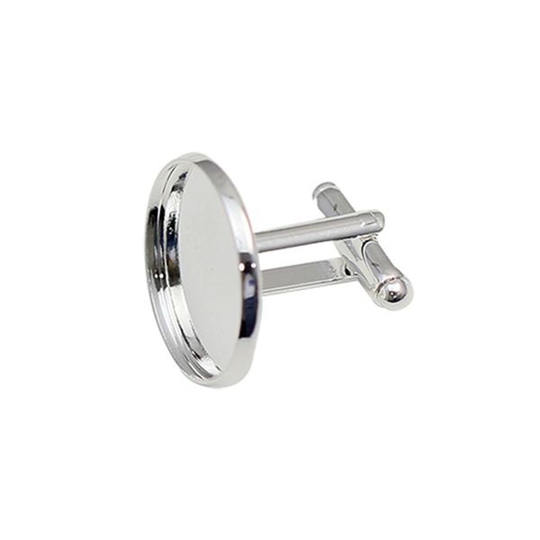 

beadsnice brass jewelry for men cufflink base id8898301t, Silver