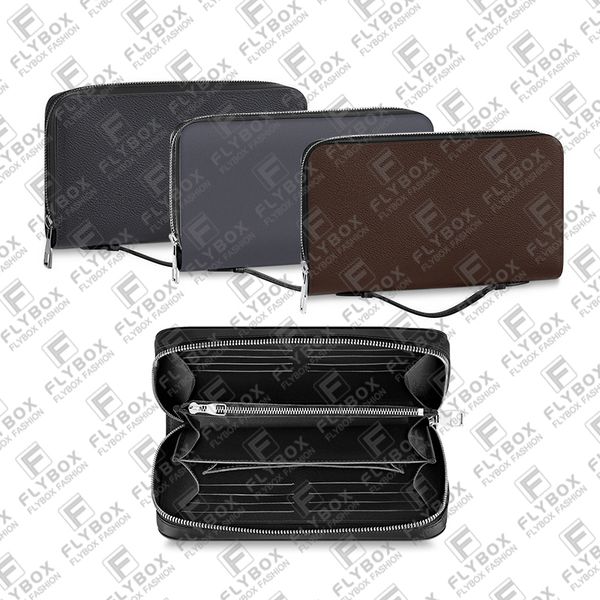 

men designer luxury fashion casual large zippy wallet coin purse key pouch 5a n41503 m61506 m61698 credit card holder fast dlivery, Red;black