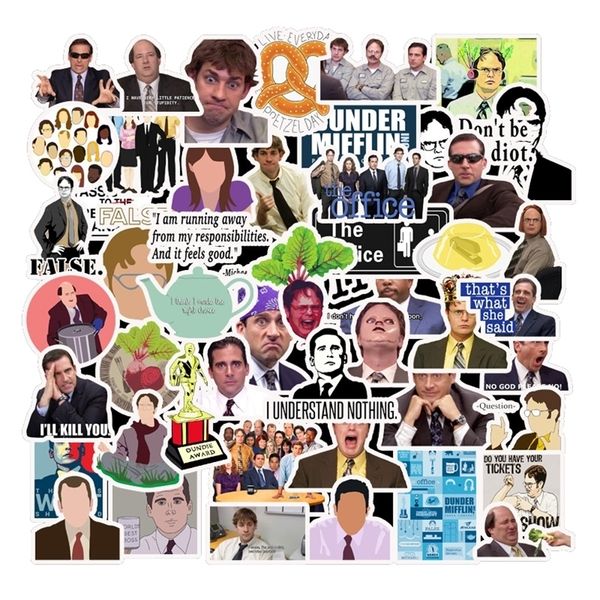 10305050pcspack Classic TV Show The Office Stickers for Motorcycle Notebook Carro DIY Crianças Toys Guitar