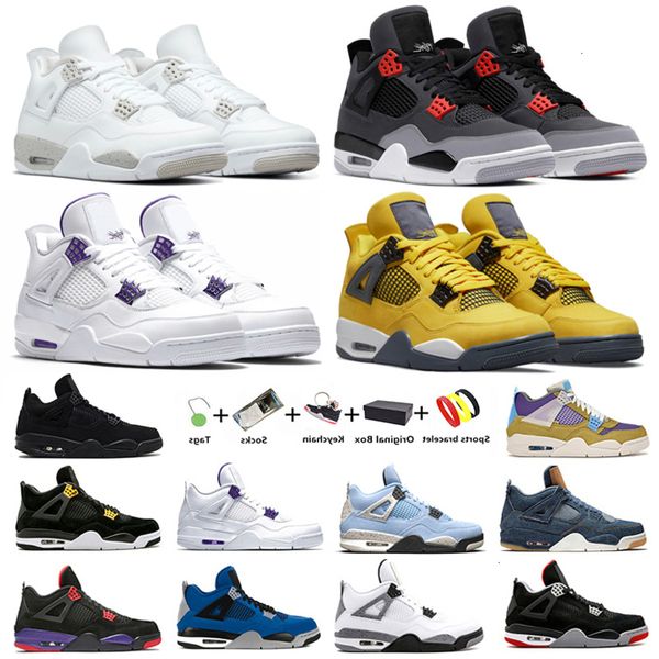 

with box jumpman infrared 4 mens basketball shoes university blue unc diy royalty white oreo sail taupe haze shimmer bred neon 4s men women