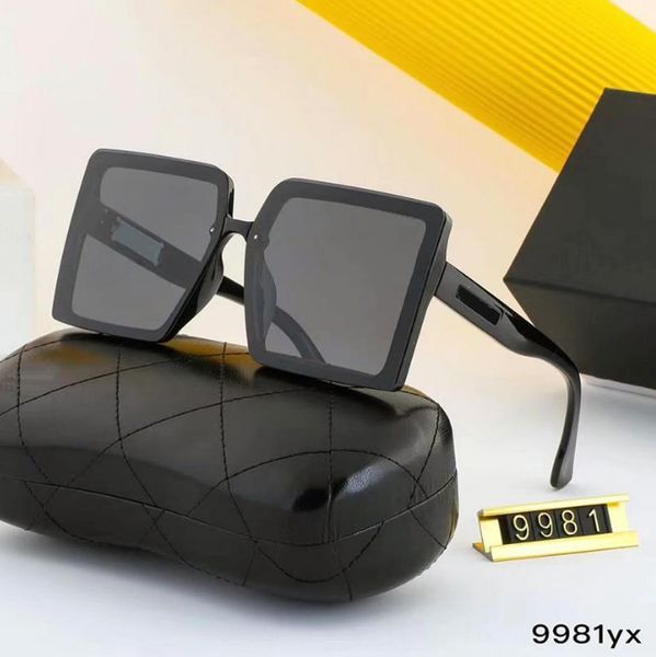 

2022 fashion sunglasses eyewear designer men ladies couple brown glasses case black metal frame dark, White;black