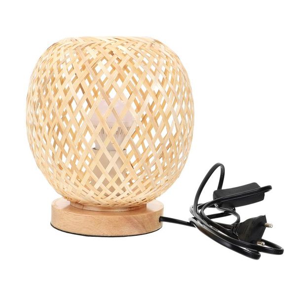 Lâmpadas pendentes 1pc Bambu de bambu no estilo japonês lâmpada de mesa criativa Desk de mesa de luz decorativa