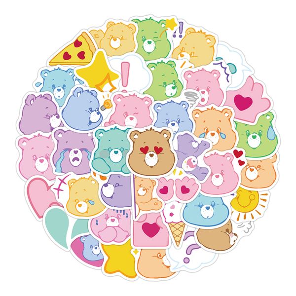 

50pcs lot bear cute cartoon lapstickers pack for car guitar luggage skateboard sticker decals graffiti diy suitcase waterproof