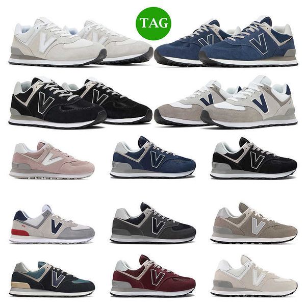 

designer luxurys 574 casual shoes for men womens black cloud white marbled street grey burgundy mens sports sneakers trainers