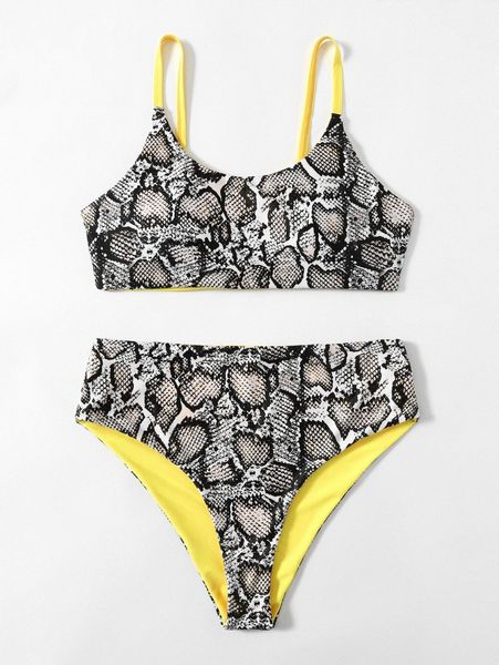 

plus snakeskin bikini swimsuit x0if#, White;black