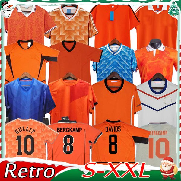 

1988 holland retro soccer jersey van basten 1997 1998 1994 holland football shirts bergkamp 97 98 12 gullit rijkaard davids 2000 02 2010, Black;yellow