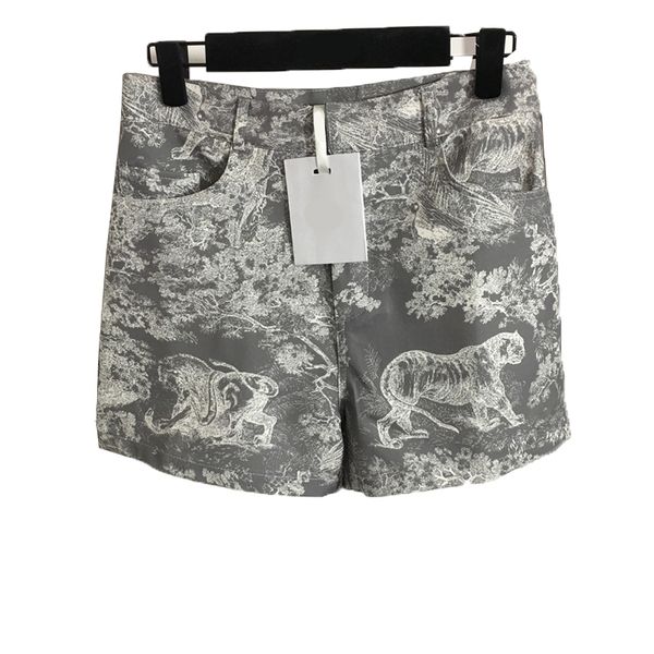 

grey tiger shorts women designer shorts summer personality charm short pants classy print girls pant clothing, White;black