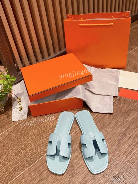 

luxury brand sandals designer slippers slides floral brocade genuine leather flip flops women shoes sandal size35-41, Black