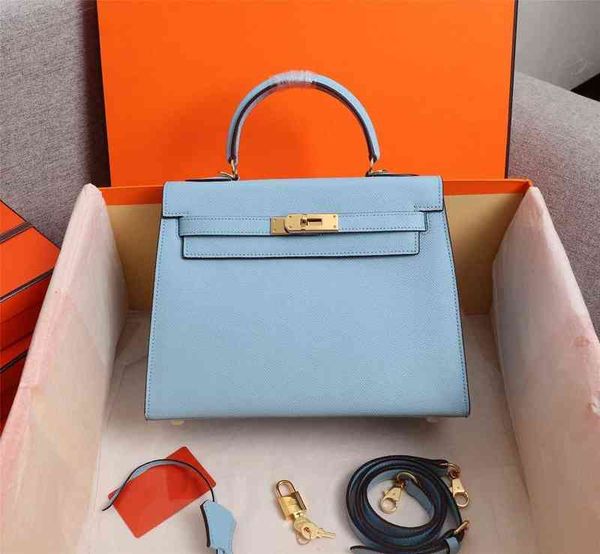 

5a bag 17 colors princess woman shoulder bags espom designer 22cm 25cm 28cm lady genuine leather tote handbag kellys's palm print spu4