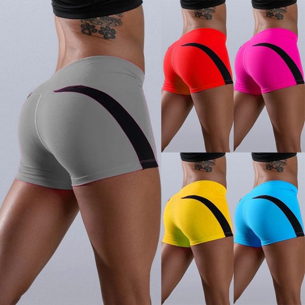 Slim Fit High Solty Yoga Sport Shorts Hip Push Up Mulheres Soft Fitness Running Tummy Control Workout Gym 220629