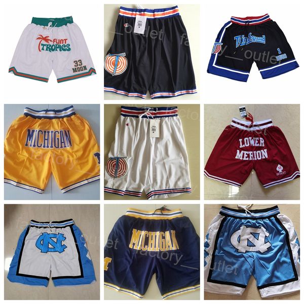 

men movie college just don shorts sport basketball sweatpants lower merion michigan wolverines pant flint tropics semi wear space jam tune s