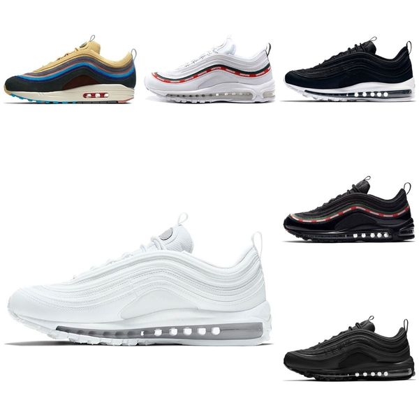 

new in 2022 97 running shoes men women sean wotherspoon 97s triple black white silver bullet gold south beach ghost mens trainers sports sne
