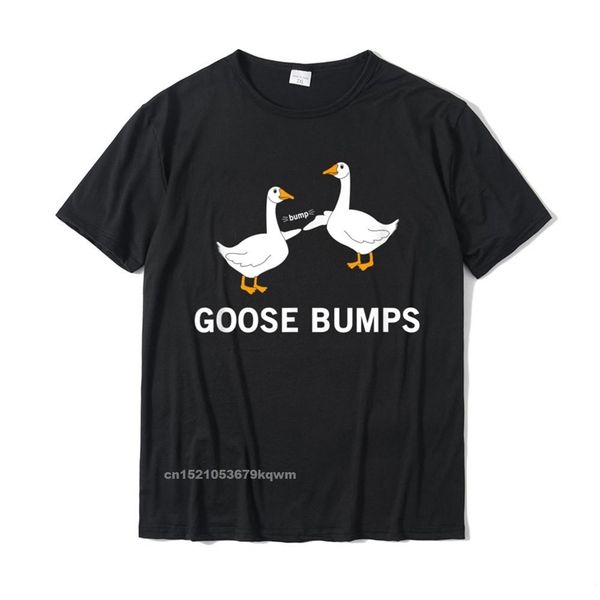 

goose t shirt funny bumps silly cotton cosie ees latest men hip hop 220617, White;black