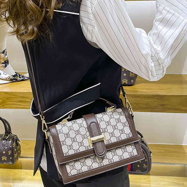 

bags sale purses high sense female new autumn and winter flower hand-held sling one shoulder armpit bag messenger small square bag