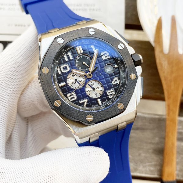 

men's automatic chaining mechanical movement watch.316l fine steel case, ultra hard crystal glass mirror, 100m super waterproof 44mm di, Slivery;brown