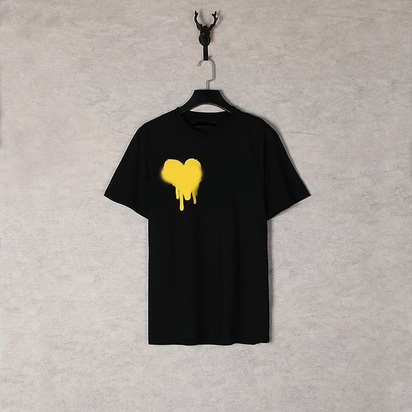 

2022 t shirt cotton short-sleeved fashion men t-shirt couple models cotton printed short euro size s-xl 15061, White;black