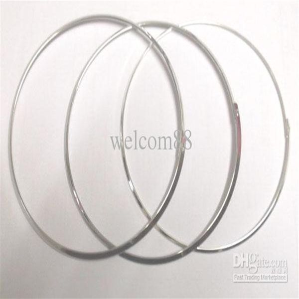 

10pcs/lot silver plated choker necklace wire cord for diy craft fashion jewelry gift 18inch w18206h, Golden;silver